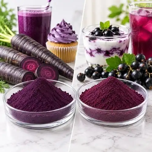 Black Carrot Powder vs. Blackcurrant: Which Is Best for Color in Foods